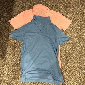 Mack Weldon Pink and Blue Polos Casual Comfort